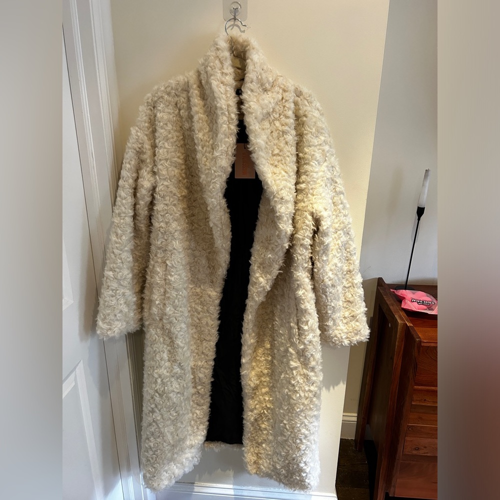 White Teddy Pea Coat